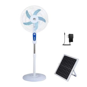 16" Solar Rechargeable Standing Fan