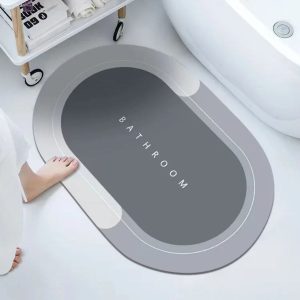 Big Silicon-type absorbent footmat.